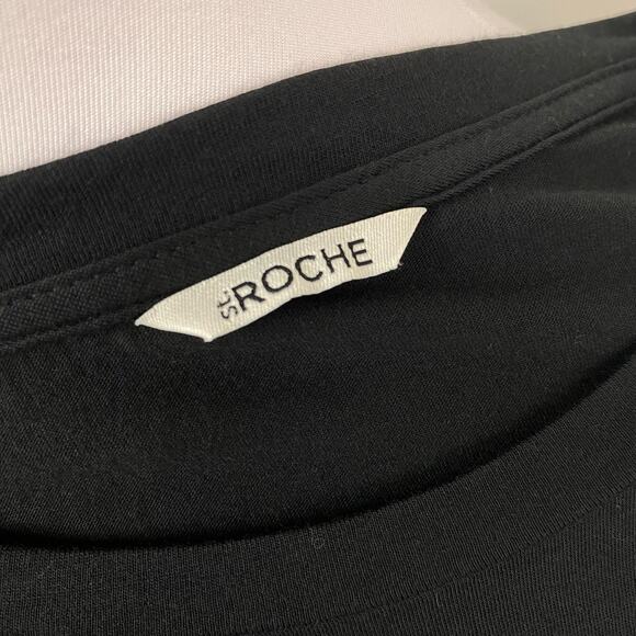 St. Roche Black Echo Cropped Muscle Tee Medium - Picture 8 of 11